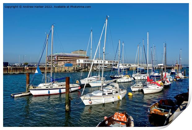 Weymouth Harbour, Dorset, England, United Kingdom Print by Andrew Harker