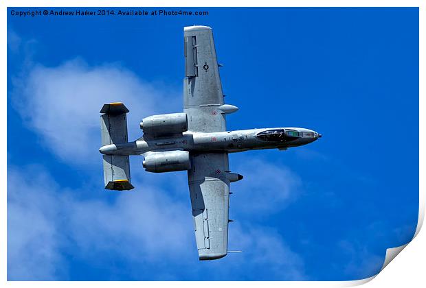 A-10C Thunderbolt II  Print by Andrew Harker
