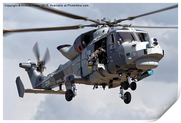 AgustaWestland Wildcat HMA2  Print by Andrew Harker