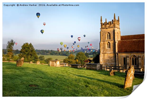 Longleat Sky Safari Festival, Wiltshire, UK Print by Andrew Harker