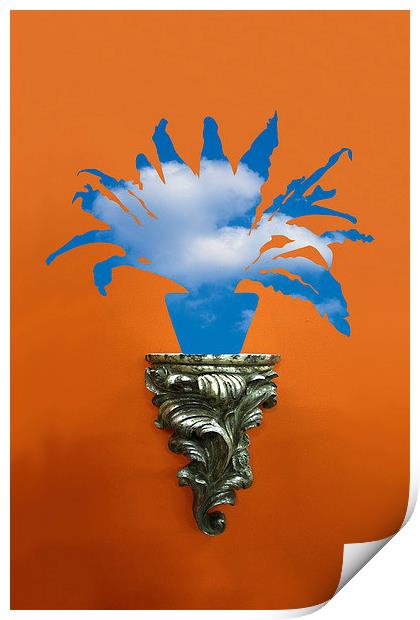 Tribute to Margritte Print by Harry Hadders