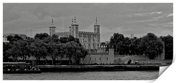 Tower Of London Print by sylvia scotting