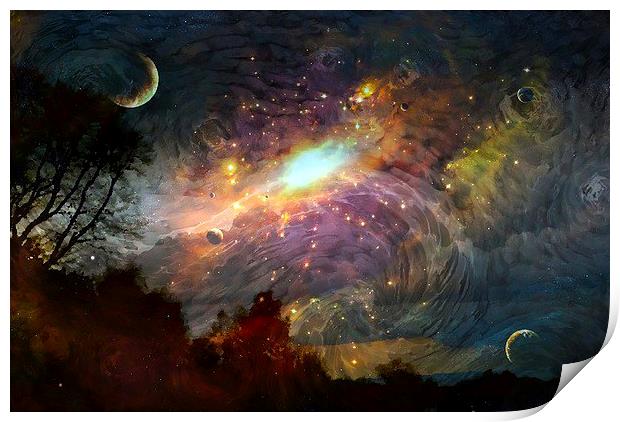  The Universe  Print by sylvia scotting