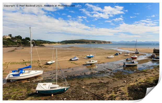 Abersoch on Lleyn Peninsula Wales Print by Pearl Bucknall