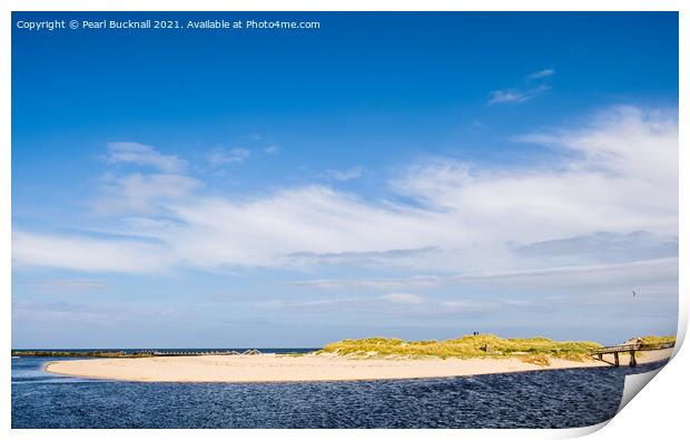 Lossiemouth East beach Moray Scotland Print by Pearl Bucknall