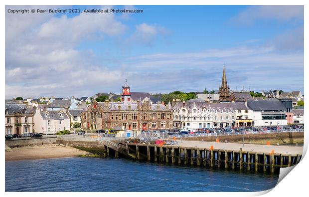 Stornoway on Isle of Lewis Scotland Print by Pearl Bucknall