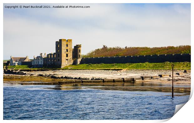 Thurso Castle Scotland Print by Pearl Bucknall