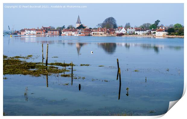 Bosham Creek in Chichester Harbour West Sussex Print by Pearl Bucknall