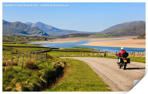 On the North Coast 500 Road Scotland Print by Pearl Bucknall