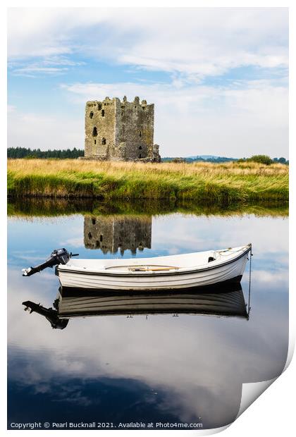 Threave Castle River Dee Dumfries and Galloway Print by Pearl Bucknall