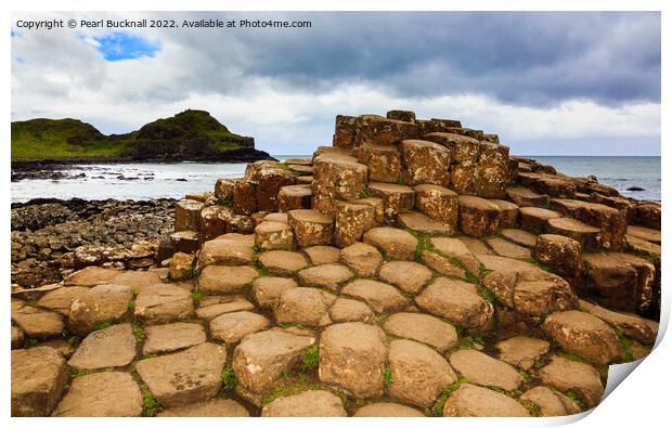 Giant's Causeway Antrim Coast Northern Ireland Print by Pearl Bucknall