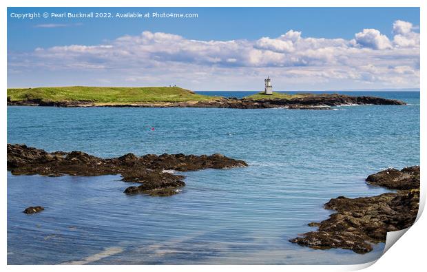 Elie Ness Lighthouse Fife Scotland Print by Pearl Bucknall