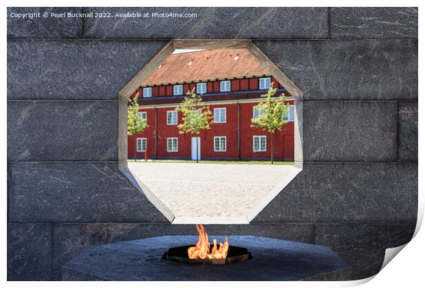 Danish National Monument of Remembrance Copenhagen Print by Pearl Bucknall