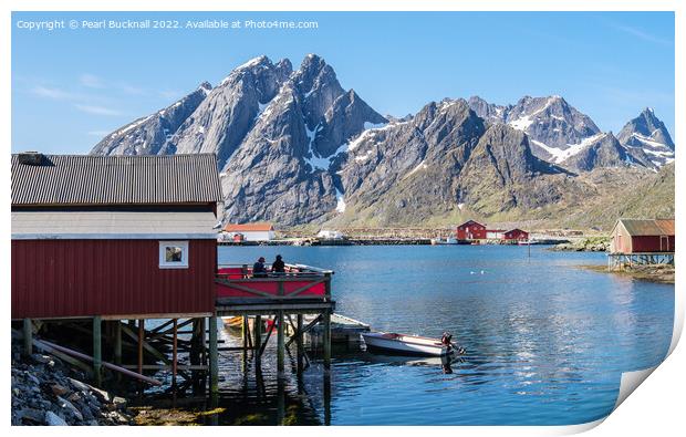 Sund Lofoten Islands Norway Print by Pearl Bucknall