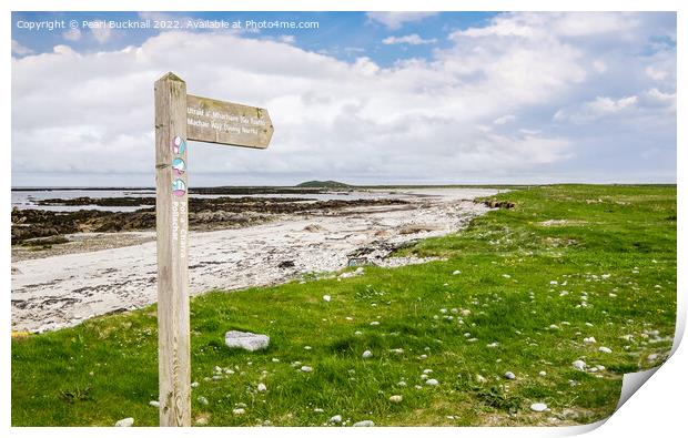 Machair Way South Uist Scotland Print by Pearl Bucknall