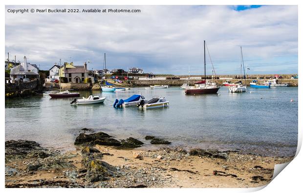 Cemaes Bay Isle of Anglesey Wales Print by Pearl Bucknall