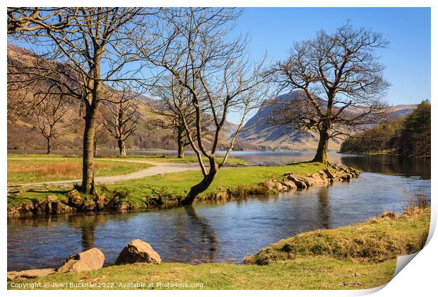 Buttermere Lake District  Print by Pearl Bucknall