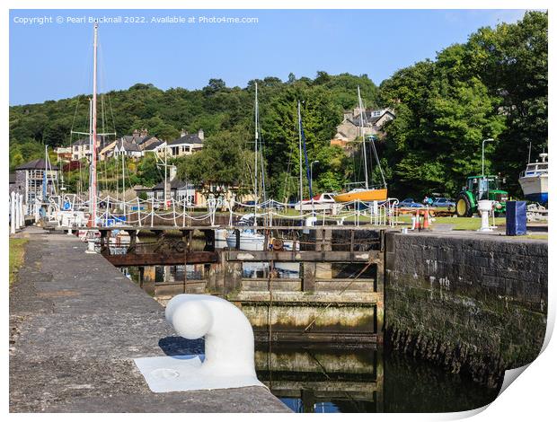 Y Felinheli or Port Dinorwic Gwynedd Print by Pearl Bucknall