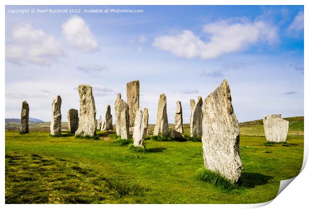 Callanish Stone Circle Isle of Lewis Scotland Print by Pearl Bucknall