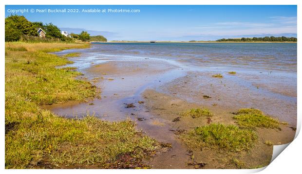 Retreating Tide in Traeth Dulas Anglesey Print by Pearl Bucknall