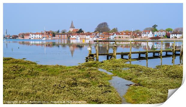 Bosham in Chichester Harbour Sussex Coast Print by Pearl Bucknall