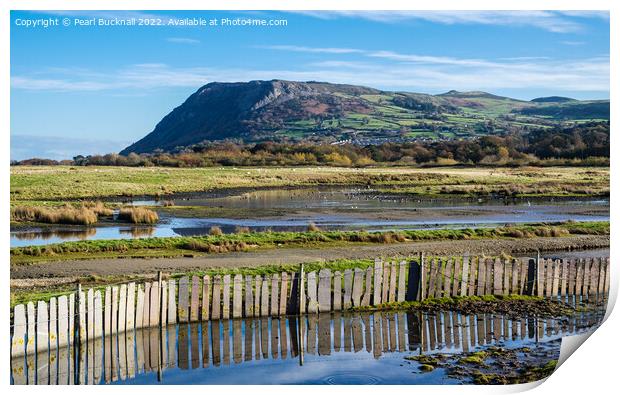 Llanfairfechan Conwy Wales Coast Print by Pearl Bucknall