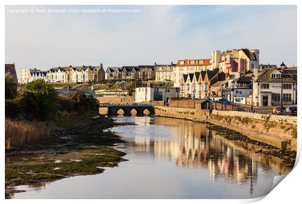 River Neet Bude Cornwall Print by Pearl Bucknall