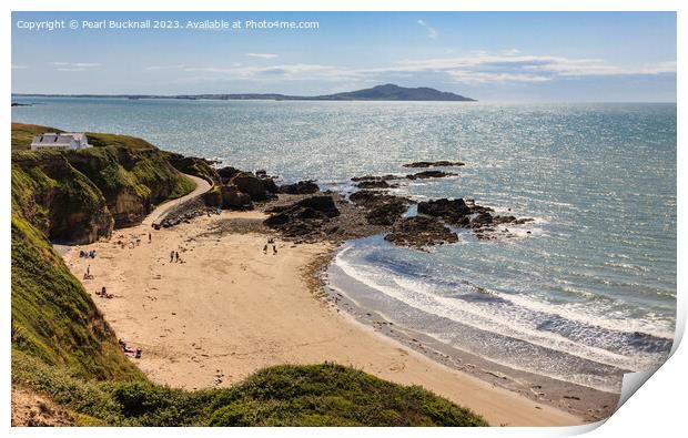 Above Church Bay Anglesey Coast Print by Pearl Bucknall