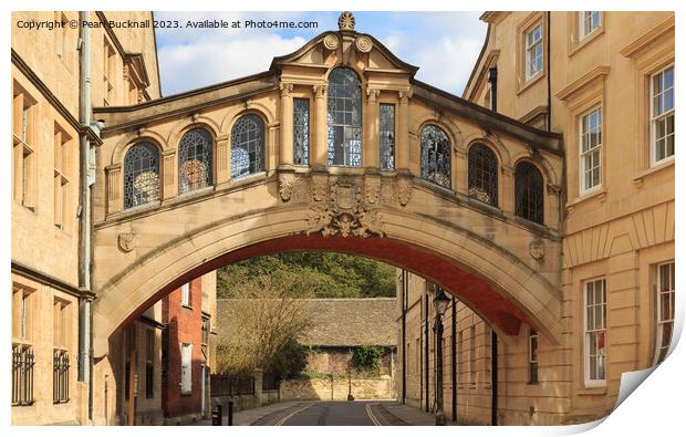 Bridge of Sighs Oxford Architecture Print by Pearl Bucknall