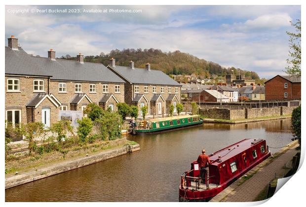 Canal Life and New Homes Print by Pearl Bucknall