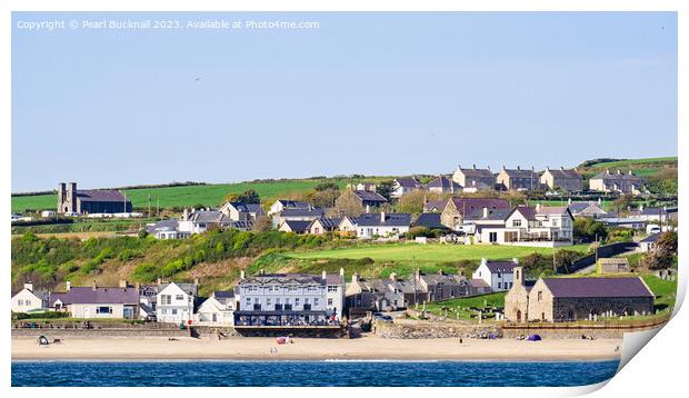 Aberdaron Llyn Peninsula Wales Panorama Print by Pearl Bucknall