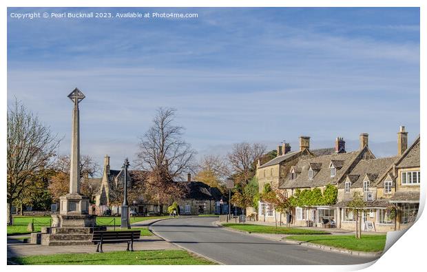 Broadway Cotswolds village England Print by Pearl Bucknall