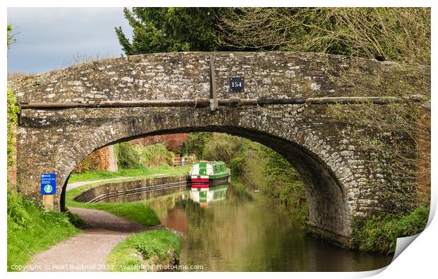 Monmouthshire and Brecon Canal Print by Pearl Bucknall