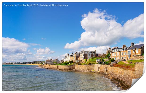 Elie and Earlsferry Seafront Fife Scotland Print by Pearl Bucknall