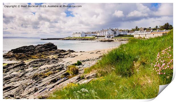 Port Charlotte Isle of Islay Coast Scotland pano Print by Pearl Bucknall