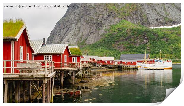 Reine Lofoten Islands Norway Print by Pearl Bucknall