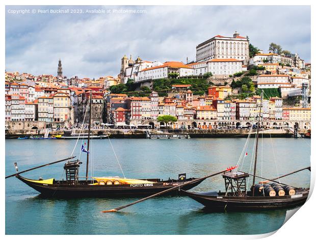 Douro River at Porto Portugal Print by Pearl Bucknall