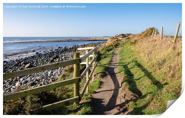 Wales Coastal Path Llyn Peninsula Coast Print by Pearl Bucknall