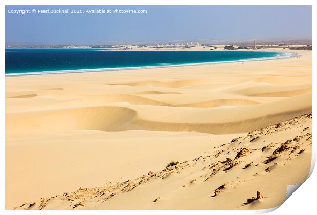 Praia de Chaves Dunes Cape Verde Print by Pearl Bucknall