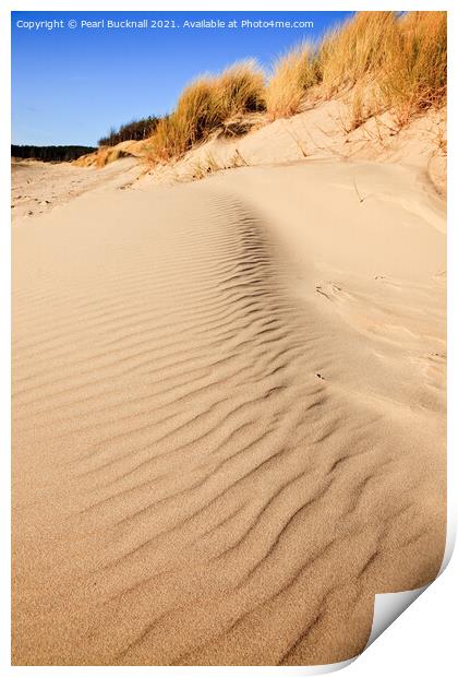 Patterns in Sand Dunes Print by Pearl Bucknall