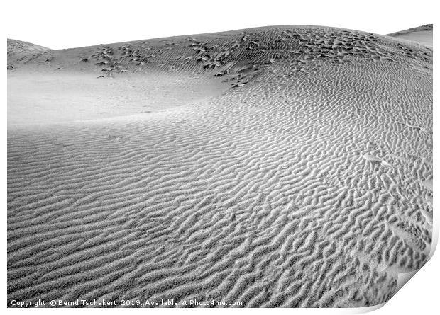 Sand Dunes, Maspalomos, La Palm, Canary Islands Print by Bernd Tschakert