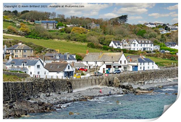 coverack cornwall Print by Kevin Britland
