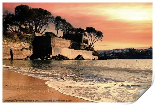 Cornish sunrise Print by Kevin Britland