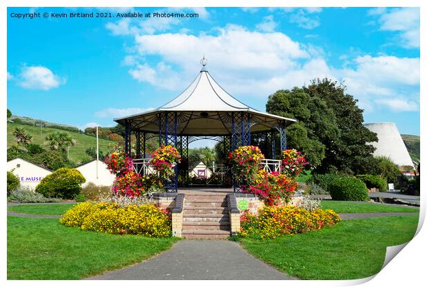 Jubilee gardens Ilfracombe Print by Kevin Britland