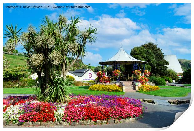 Jubilee gardens ilfracombe Print by Kevin Britland