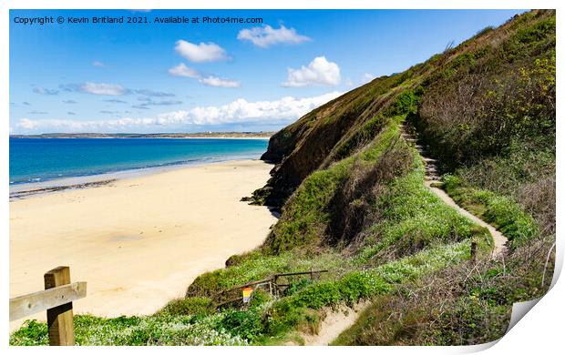 Carbis bay Cornwall Print by Kevin Britland