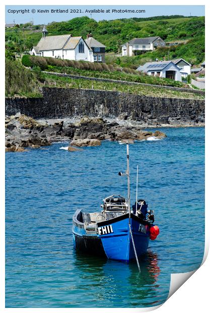 Coverack Cornwall Print by Kevin Britland