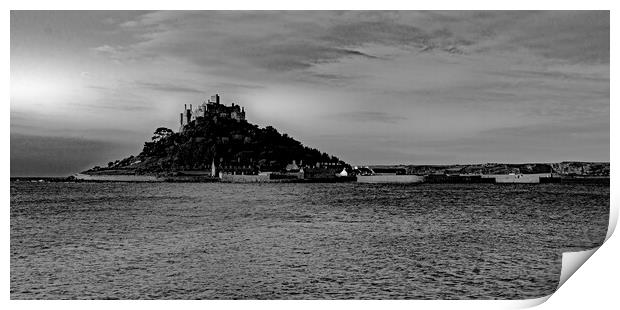 St michaels mount in cornwall Print by Kevin Britland