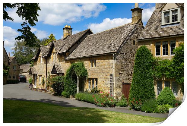 Building lower slaughter cotswold  Print by Kevin Britland