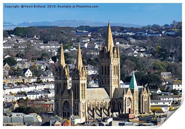 truro cathedral cornwall  Print by Kevin Britland